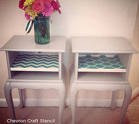 turquoise to teal painted and stenciled blue furniture, painted furniture