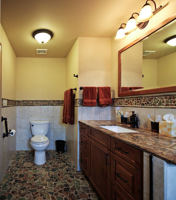 beautiful master bathroom decor idea, bathroom ideas, tile flooring, tiling, the thinking chair