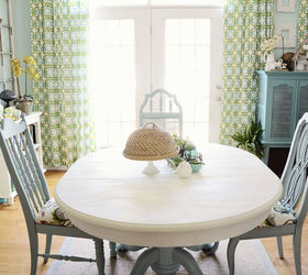 dining room table and chairs makeover with annie sloan chalk paint, chalk paint, dining room ideas, painted furniture, Dining Room Table and Chairs Makeover with Annie Sloan Chalk Paint