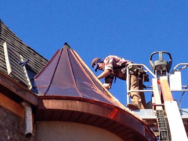 copper roofing, roofing