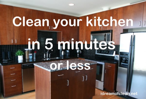 how to clean your kitchen in 5 minutes or less, cleaning tips, kitchen design