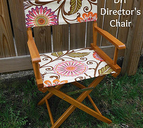 diy director s chair canvas, outdoor furniture, outdoor living, painted furniture, Assemble your chair and enjoy