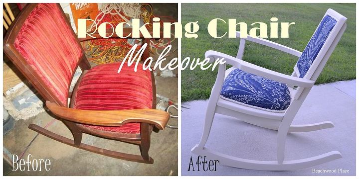 10 rocking chair makeover, chalk paint, painted furniture