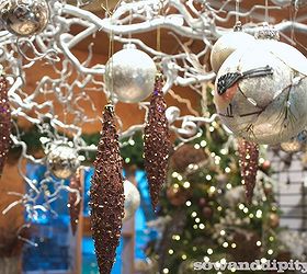 10 cool diy christmas decor idea s, christmas decorations, crafts, seasonal holiday decor, wreaths, Rustic Bling twig chandelier more pics of this in the post
