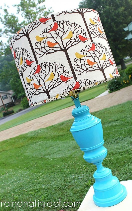 spray painted lamp makeover, lighting, painting