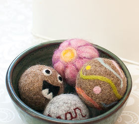 felted dryer balls, crafts