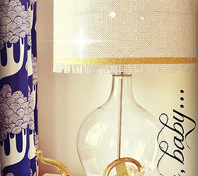 how to make a fabulous lamp with hometalk and lampsplus, lighting, seasonal holiday decor, I think a little bling goes a long way