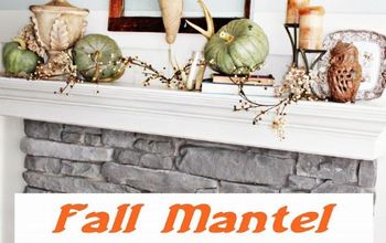 Decorating the Mantel for Fall.