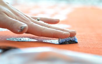 how to make a rug with a dropcloth and paint