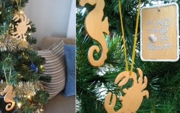 Inexpensive DIY Christmas Ornaments from Wooden Cutouts