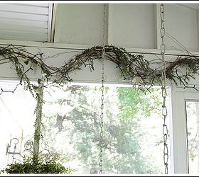 decorating a porch with burlap ribbon, home decor, outdoor living, porches, So this was looking pretty sloppy