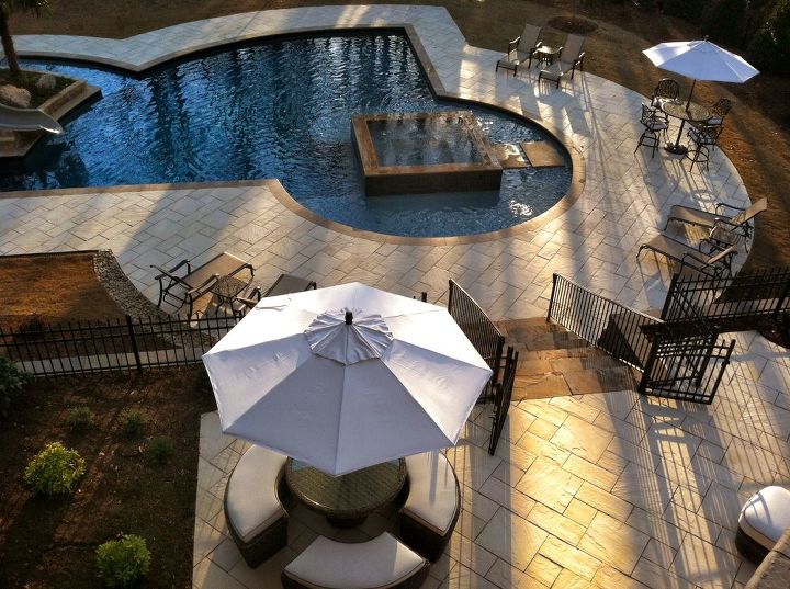 pool in a pool concept, decks, outdoor living, patio, pool designs, spas