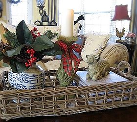 my rustic and cozy christmas mantel burlap and plaid, christmas decorations, crafts, home decor, seasonal holiday decor, wreaths
