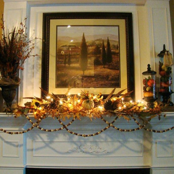 40 inspiring decorating ideas for the perfect thanksgiving fireplace mantel, fireplaces mantels, living room ideas, seasonal holiday decor, thanksgiving decorations