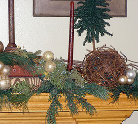 christmas mantle, seasonal holiday d cor, Close up for details