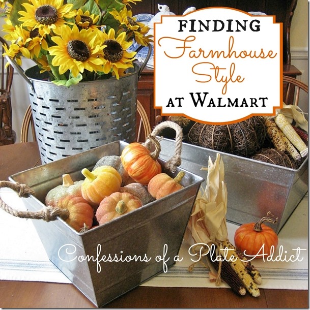 easy ideas for stylish storage, storage ideas, yes you can get that farmhouse look at Walmart including a 10 olive bucket Get the details here