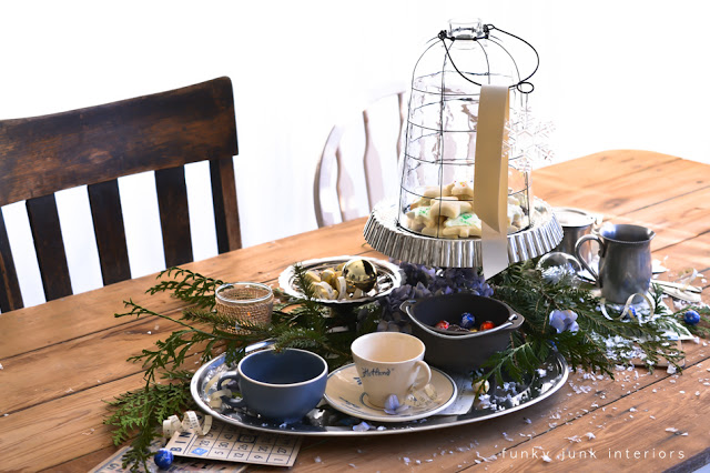 make your own party decorations for a food centrepiece, home decor, Merry Christmas Happy New Year Happy Birthday take your pick A vignette lovely enough to last a whole lot longer than your chosen celebration Let s eat