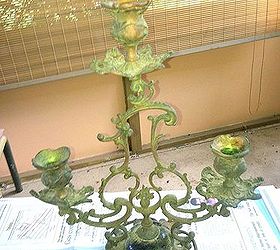 the best way to clean up cast iron and brass, Brass candelabra