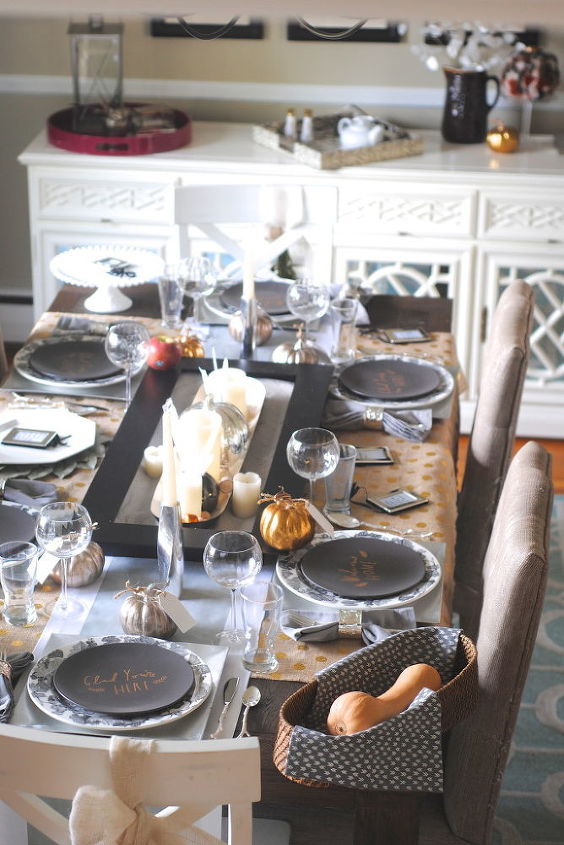 modern thanksgiving tablescape, home decor, seasonal holiday decor, thanksgiving decorations, Stop by makinglemonadeblog com for more details And have a wonderful holiday