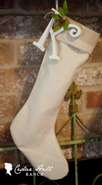 linen christmas stockings, christmas decorations, crafts, seasonal holiday decor, White Linen Stockings