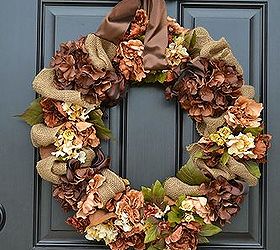 diy burlap fall wreath tutorial, crafts, seasonal holiday decor, wreaths, Burlap Fall Wreath