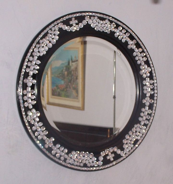 blinging a mirror, crafts, Finished product