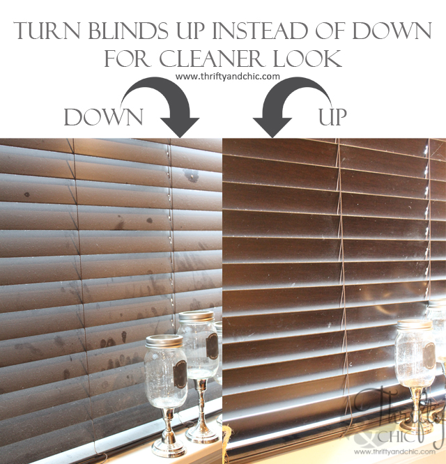 how to fake a clean house, cleaning tips, Turn blinds up instead of down