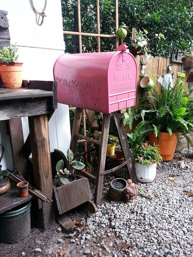 potting bench and mailbox, gardening, outdoor living