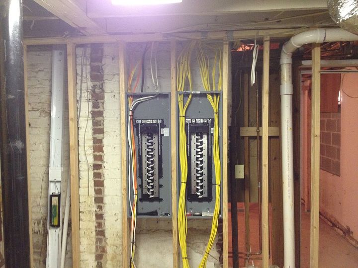 new service upgrade in atlanta, electrical, lighting, Electrical Upgrade a complete remodel with a new work area in the basement 2 200 Amp Square D Panels
