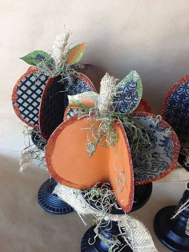 paper pumpkins, crafts, Paper pumpkins made on Silhouette Cameo
