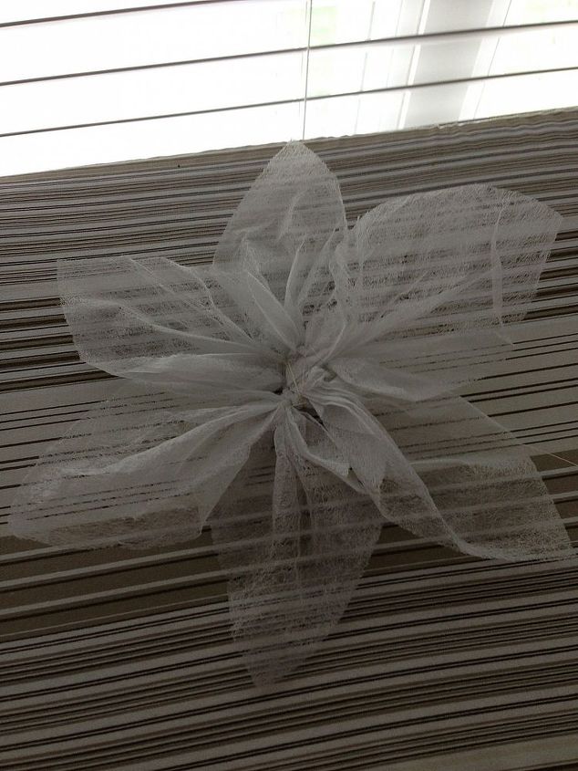 dryer sheets flower, crafts, repurposing upcycling, Ready for it s color bath