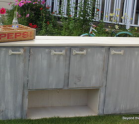 from kitchen cupboard to storage counter, chalk paint, painted furniture, repurposing upcycling