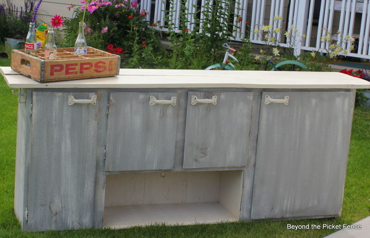 from kitchen cupboard to storage counter, chalk paint, painted furniture, repurposing upcycling