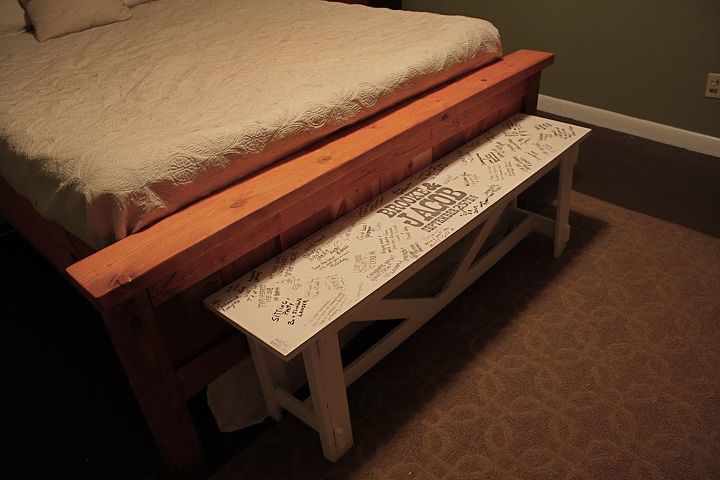 Wedding Guestbook Bench Diy How To Painted Furniture Rustic Woodworking Wedding Guestbook Bench Diy How To Painted Furniture Rustic Woodworking