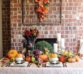 a harvest table, fireplaces mantels, outdoor living, porches, seasonal holiday decor, An old garden gate on our back porch fireplace