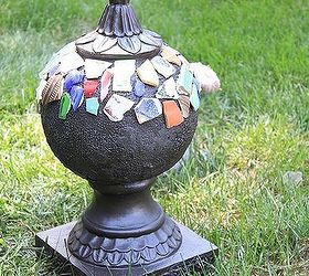 repurposed garden globe, crafts, gardening, repurposing upcycling, More progress with glass