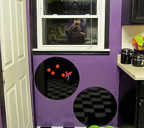 our punk rock kitchen before amp after, home decor, kitchen design, A magnet station to keep the kids busy while we re cooking We now have more letter and number magnets that the cats sometimes play with too