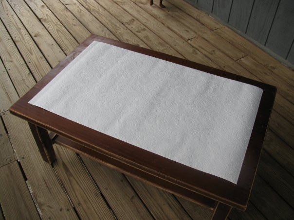 faux leather coffee table