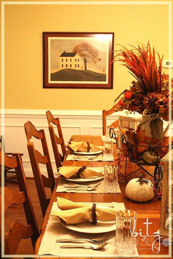dining room makeover, dining room ideas, home decor, seasonal holiday decor, thanksgiving decorations, More of a rustic French Country look now