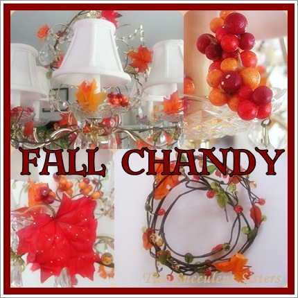 my autumn chandelier, crafts, seasonal holiday decor, I made a fancy collage out of some of the pictures like the big bloggers do I finally figured out a way to do it