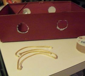 organize your power cords, electrical, organizing, I found some gold trim left over from a roll of Christmas ribbon