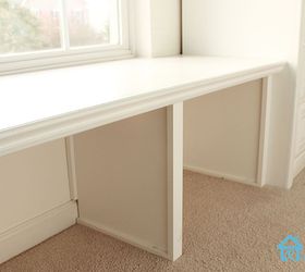 diy window bench, bedroom ideas, home decor, painted furniture