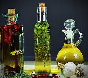 how to make infused oils cook like a pro, homesteading, An added benefit is the beautiful jewels of color your infused oils create Makes for a wonderful gift too