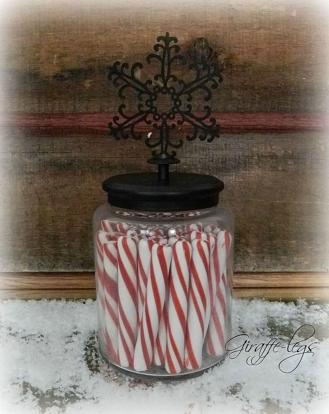 joining the copy cat challenge over at debbie do s with this snowflake glass jar, crafts, seasonal holiday decor