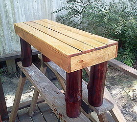 foot bench for garden or the end of your bed, diy, painted furniture, woodworking projects