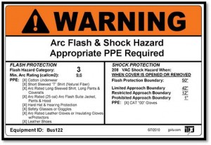 electrical photo s, ARC Flash Label