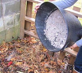 what to do with fireplace ashes, fireplaces mantels, repurposing upcycling, Sprinkling ashes in the compost