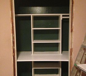 still a work in progress, closet, craft rooms, diy, home office, repurposing upcycling, shelving ideas, Painted