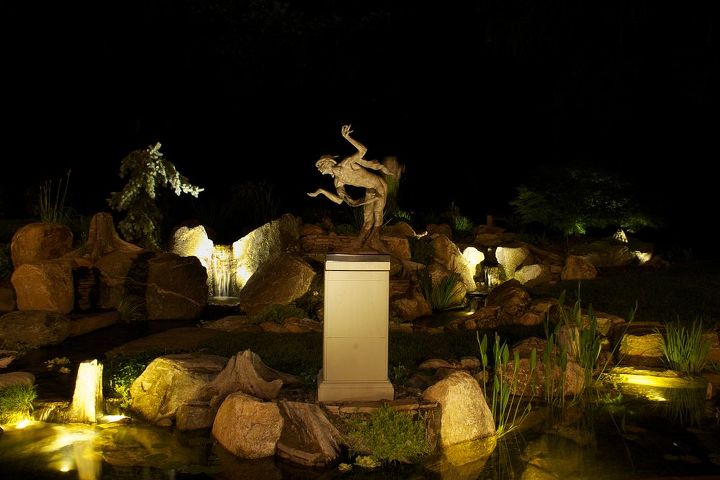 art in the landscape, landscape, outdoor living, ponds water features, Art in the landscape