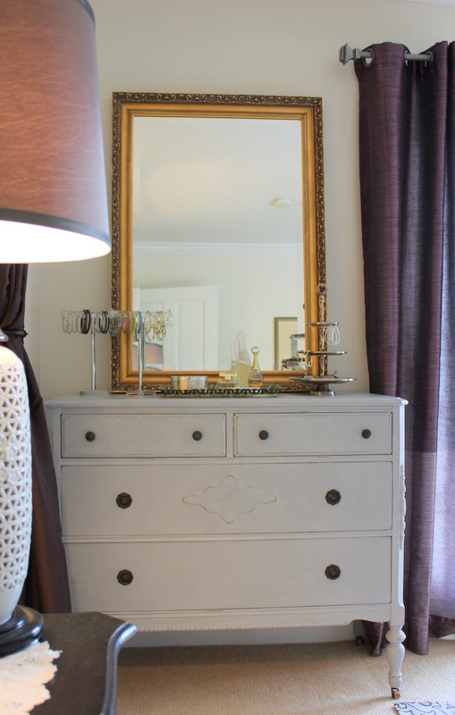 antique dresser in ascp paris gray, painted furniture